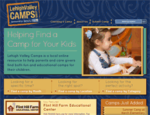 Tablet Screenshot of lehighvalleycamps.com